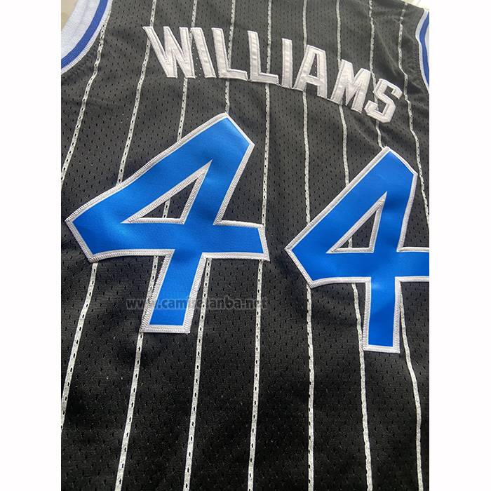 Camiseta Orlando Magic Brandon Williams NO 44 Mitchell & Ness 2009-10 Negro